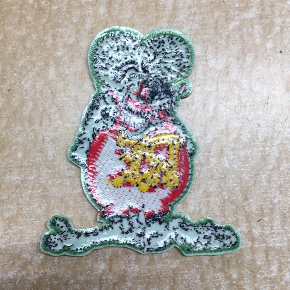Rat Fink RF Logo iron on patch - Picture 2 of 4
